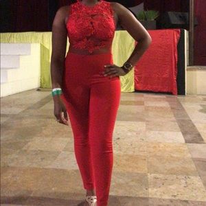 RUBY’s FAV RED 🍒! Red Jumpsuit. Worn once.